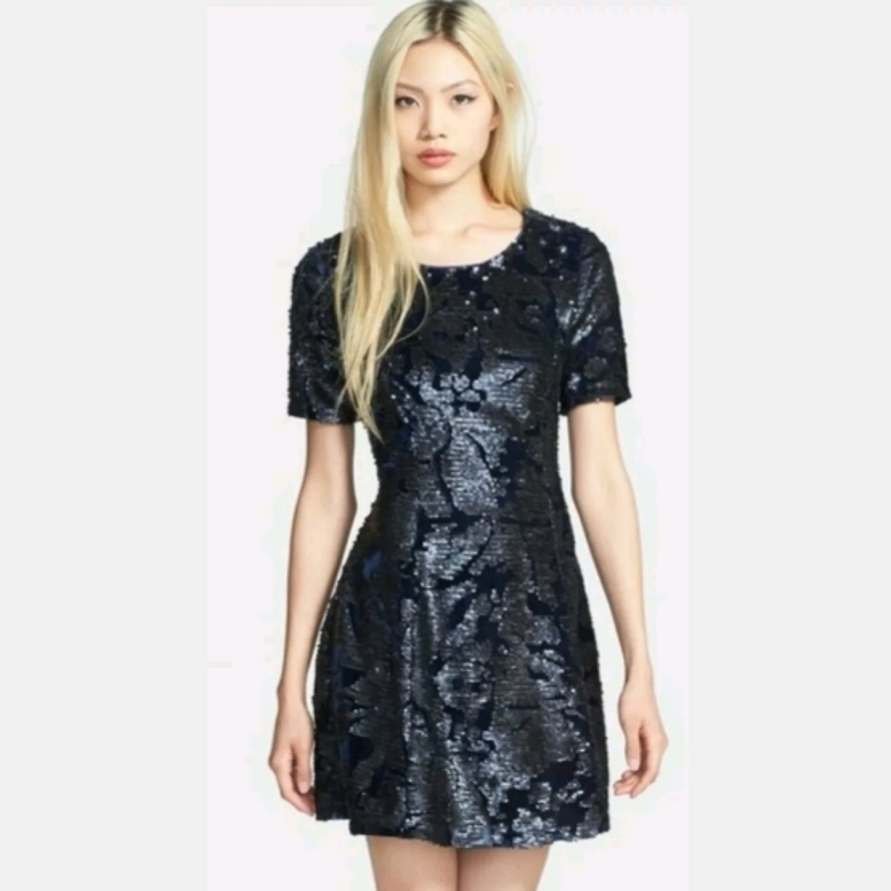 J.O.A. LA After Midnight Velvet Sequin Party Dress